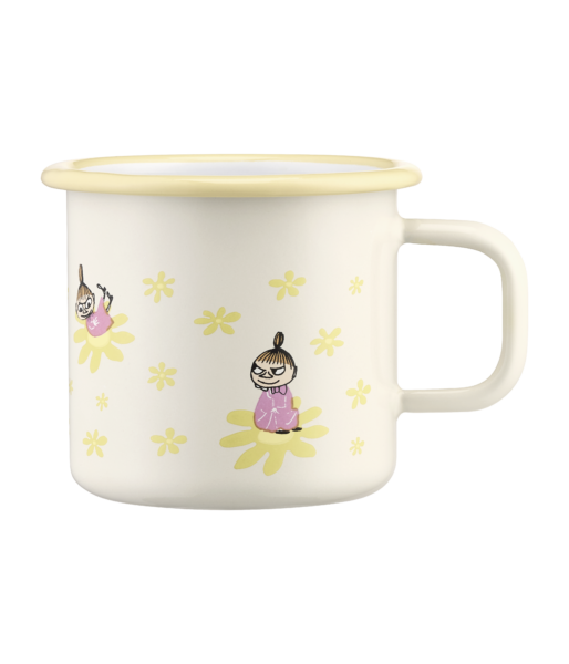 Moomin enamel mug Flowers 3,7dl
