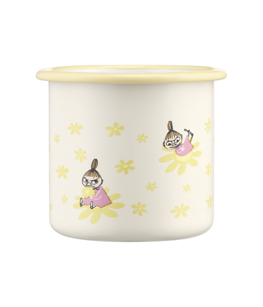 Moomin enamel mug Flowers 3,7dl