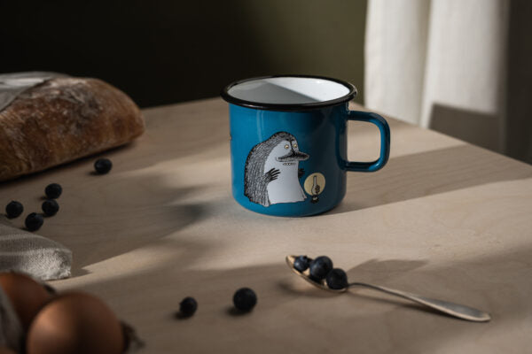 Moomin enamel mug Groke 5,5dl