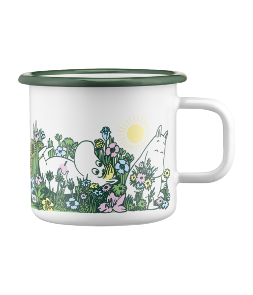 Moomin enamel mug In the Garden 3,7dl