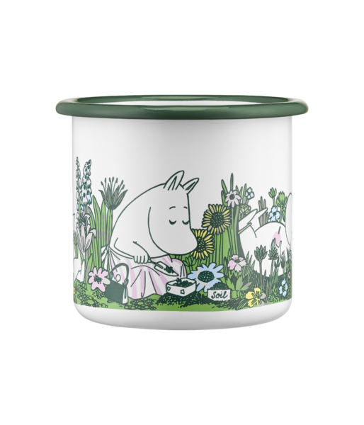 Moomin enamel mug In the Garden 3,7dl