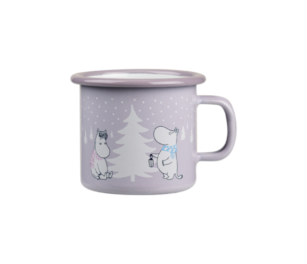 Moomin enamel mug 2,5dl Snowfall
