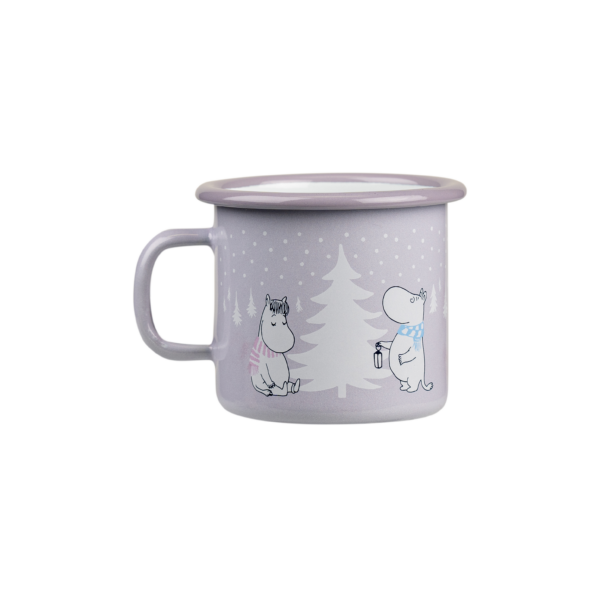 Moomin enamel mug 2,5dl Snowfall