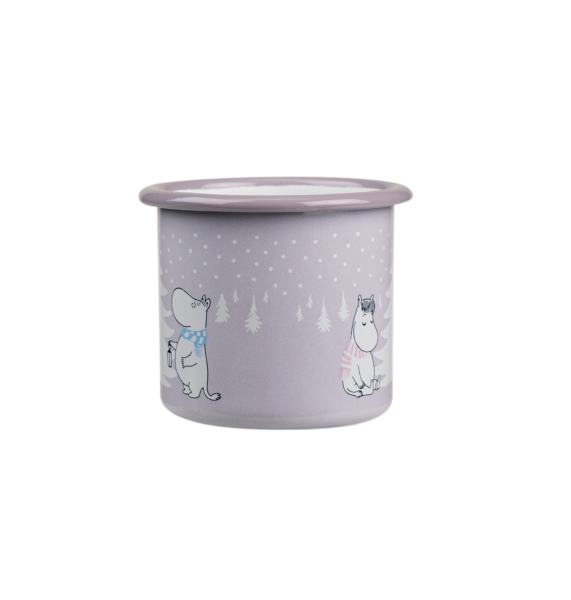 Moomin enamel mug 2,5dl Snowfall