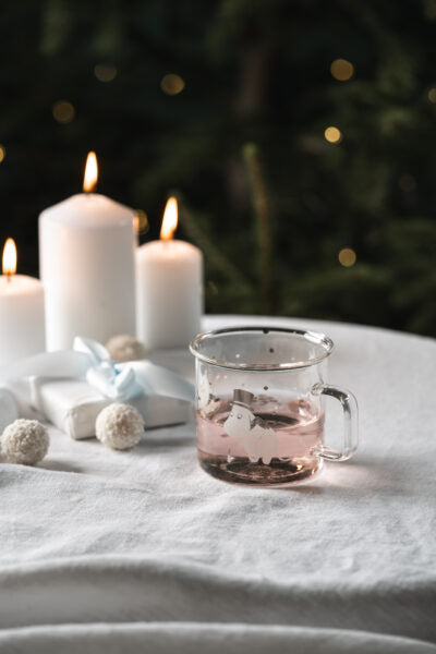 Moomin glass mug Let it Snow  3,5dl