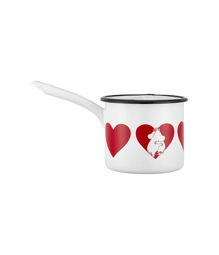 Moomin enamel saucepan Heart 1,3 L