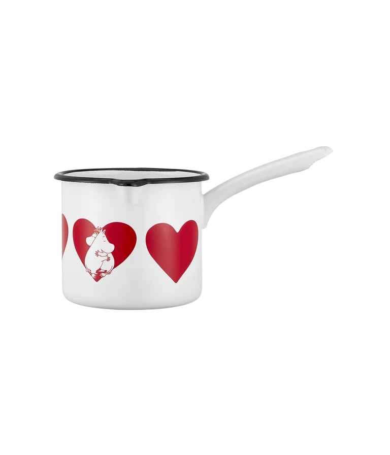 Moomin enamel saucepan Heart 1,3 L