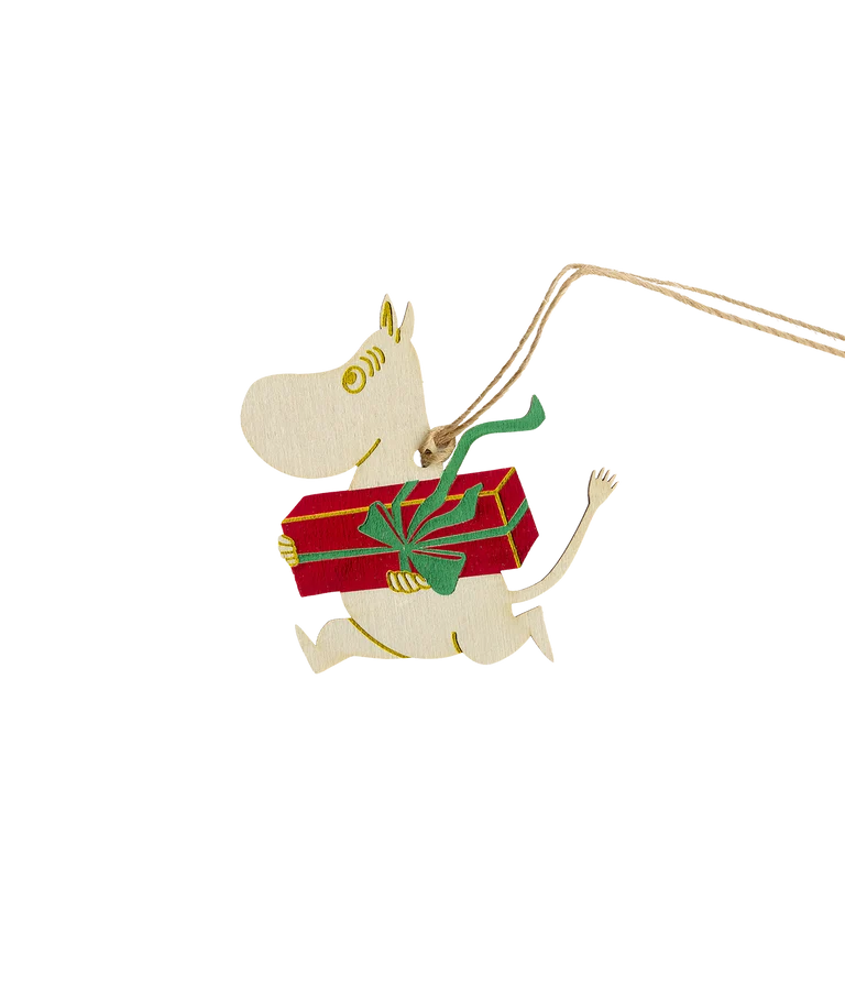 Moomin plywood Christmas decoration Moomintroll 8 cm