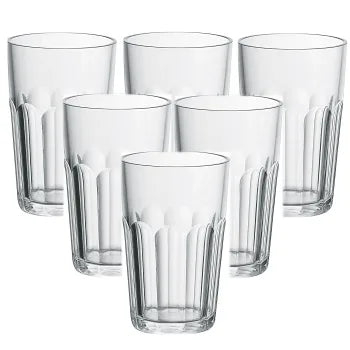 HAPPY HOUR | TUMBLER TALL - CLEAR - (SET OF 6)