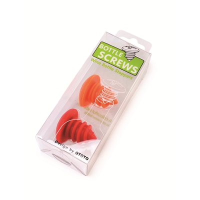 Bottle Screws Red & Orange