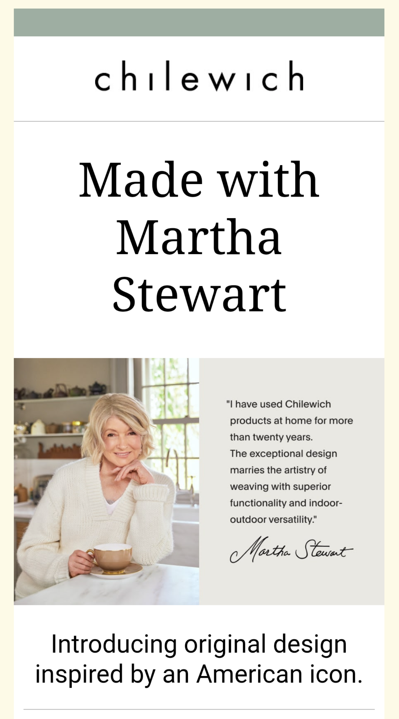 Chilewich Coasters Martha Stewart Boxwood (Set of 4) (multiple colours)