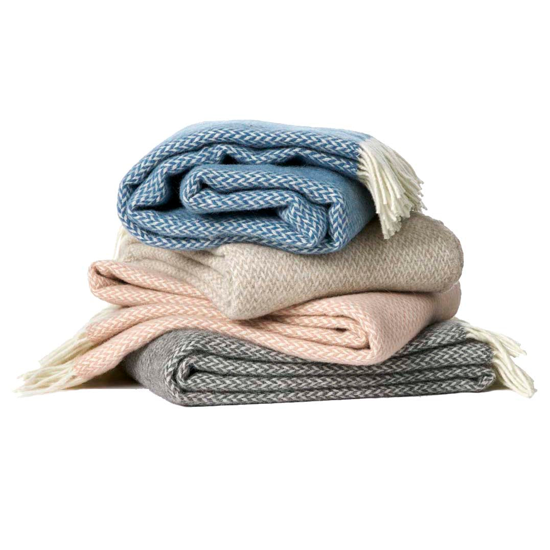 Klippan Pulse Premium wool throw / blanket Grey
