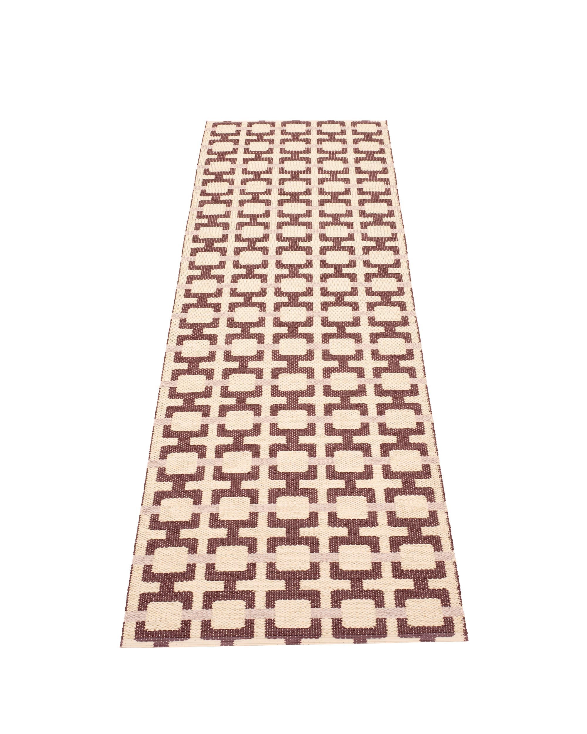 70x120 cm/2¼'x4' Tom Burgundy/ Cream / Pale Rose