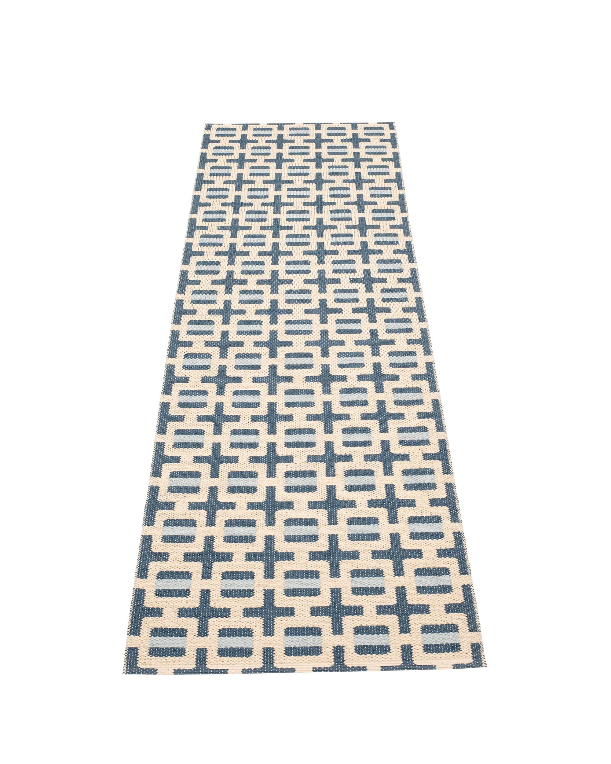 70x120 cm/2¼'x4' Tom Ocean Blue/Cream/Blue Fog