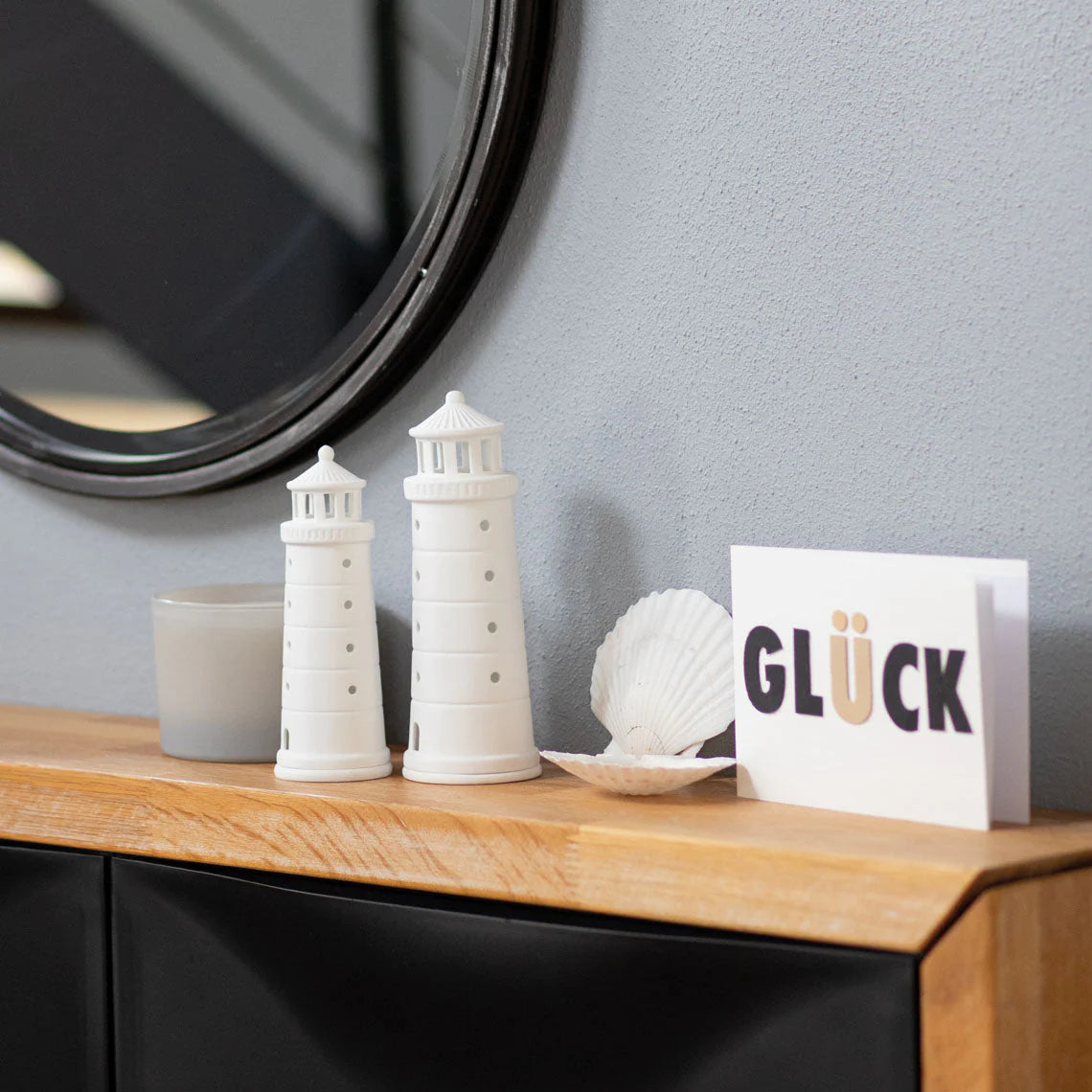 Beyond The Sea Lighthouse Tealight Holder - Medium - 7.1"