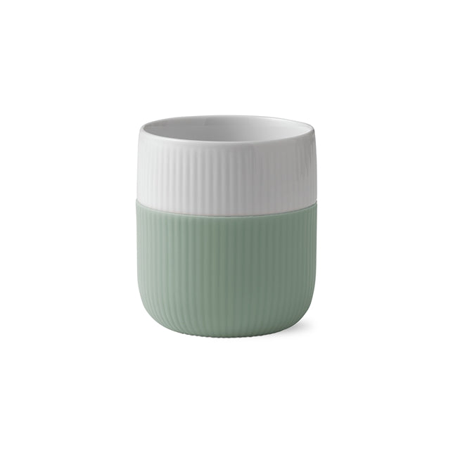 Fluted Contrast Mug 35 cl - Lichen