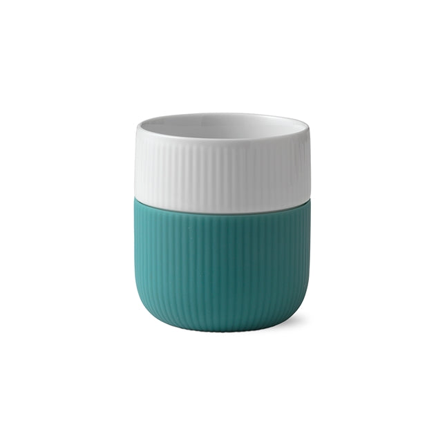 Fluted Contrast Mug 35 cl - Opal