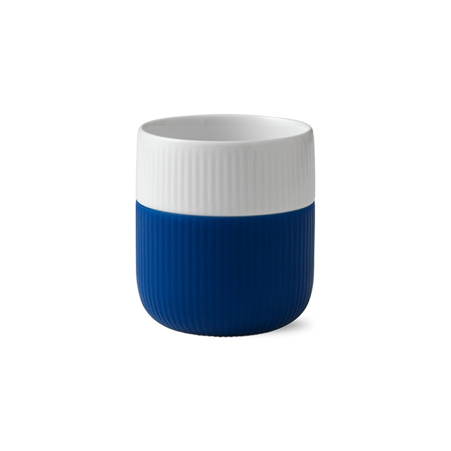 Fluted Contrast Mug 35 cl -Mega blue