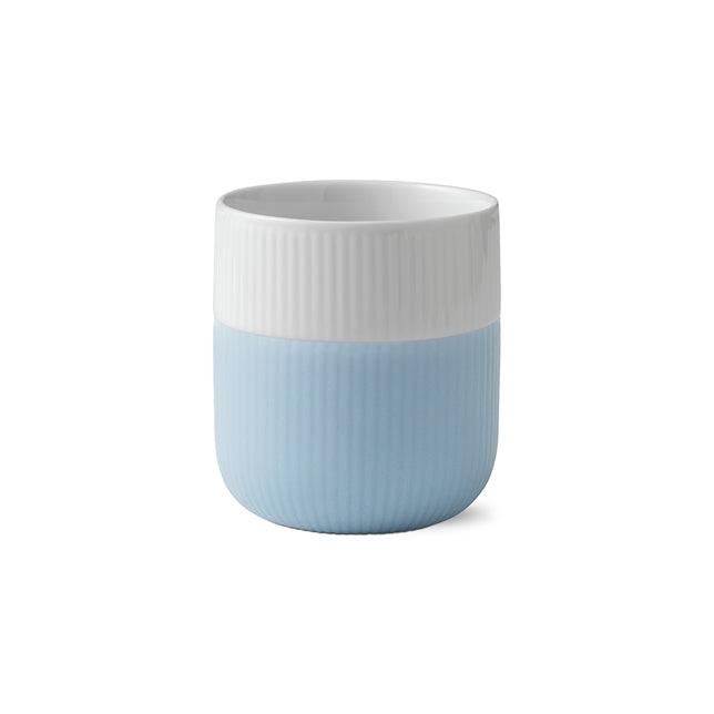Fluted Contrast Mug 35 cl - Dove Blue