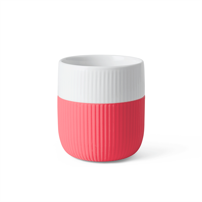 Fluted Contrast Mug 35 cl - Hibiscus