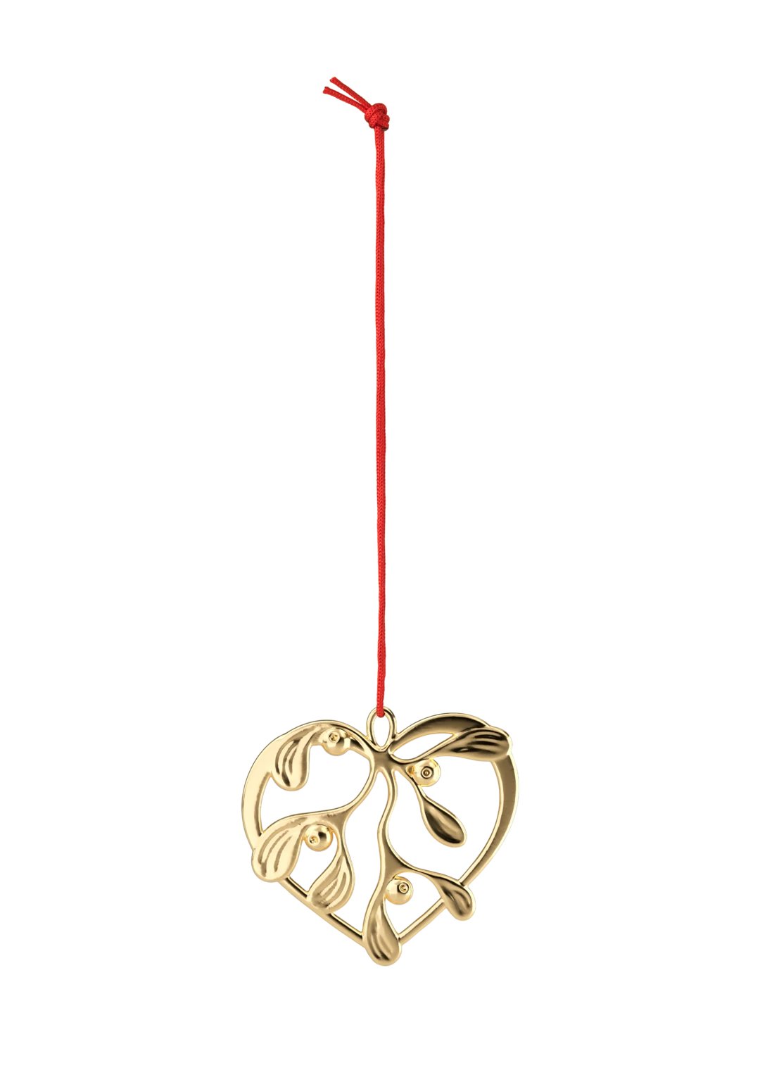 Under the Mistletoe H6.5 cm / 2.4 in gold plated