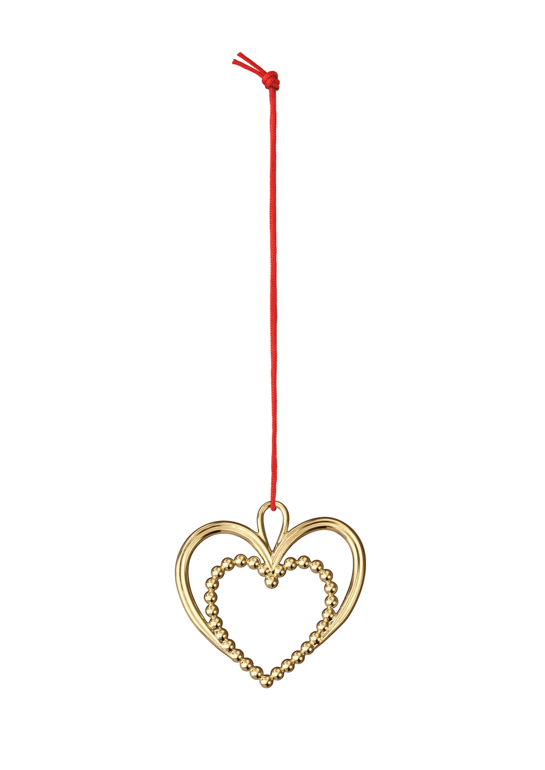 Karen Blixen Pearl Heart H6.5 cm - Gold