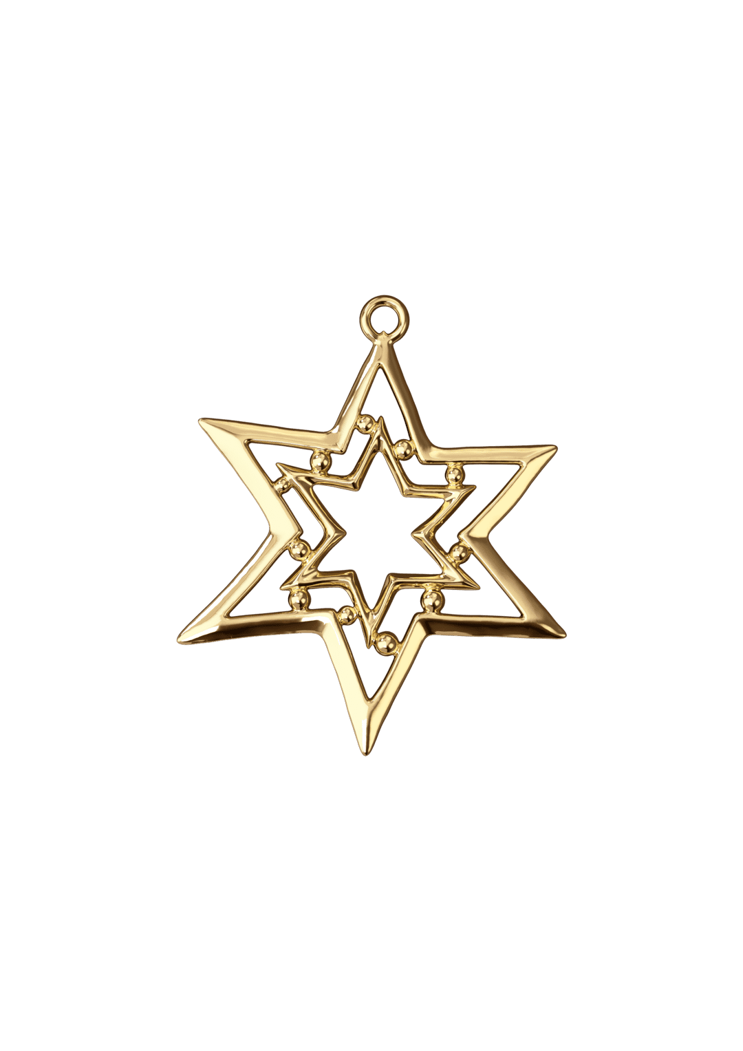 Karen Blixen Trundle Star H8 cm - Gold