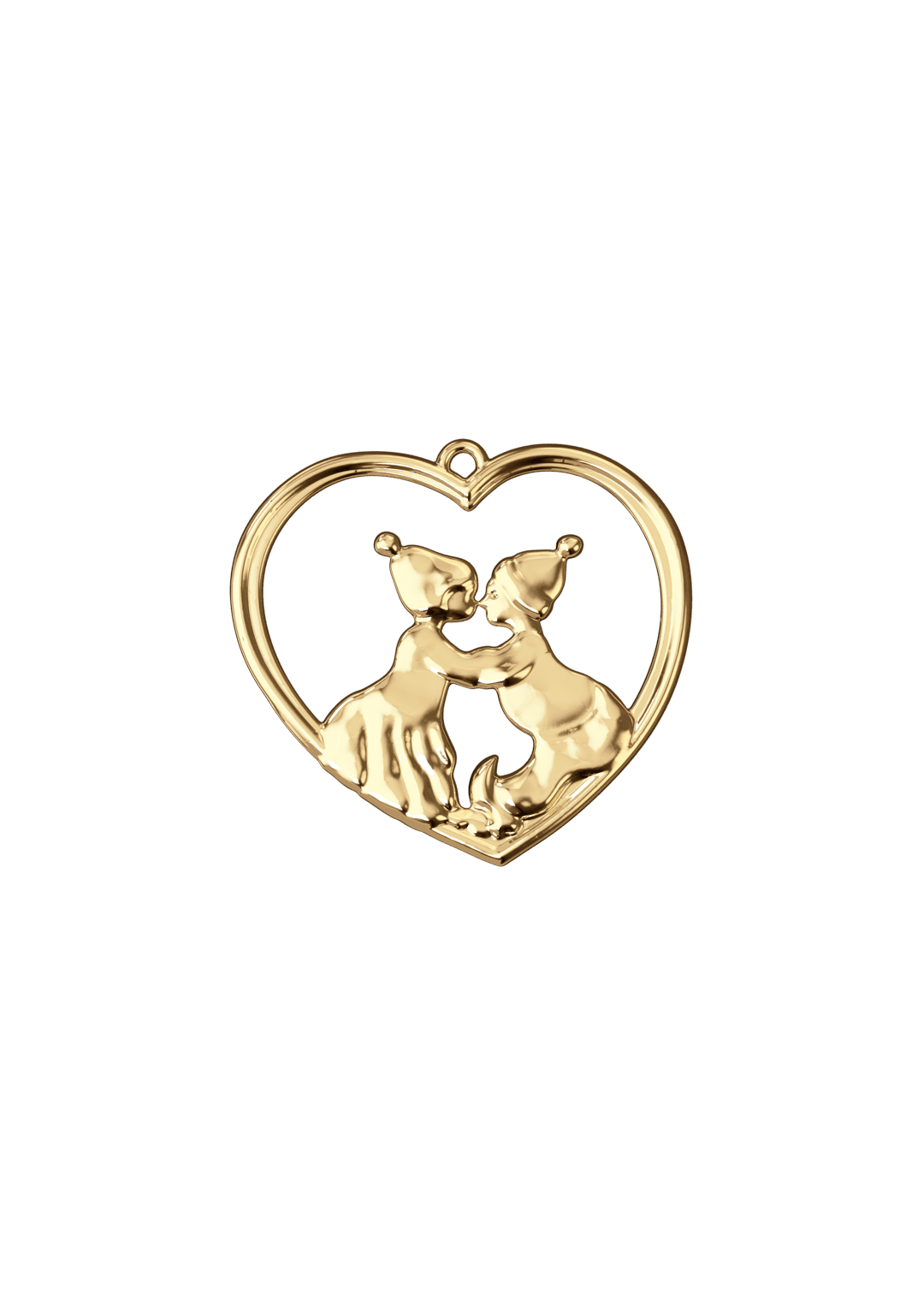 Karen Blixen Kissing Elves H6.5 cm - Gold