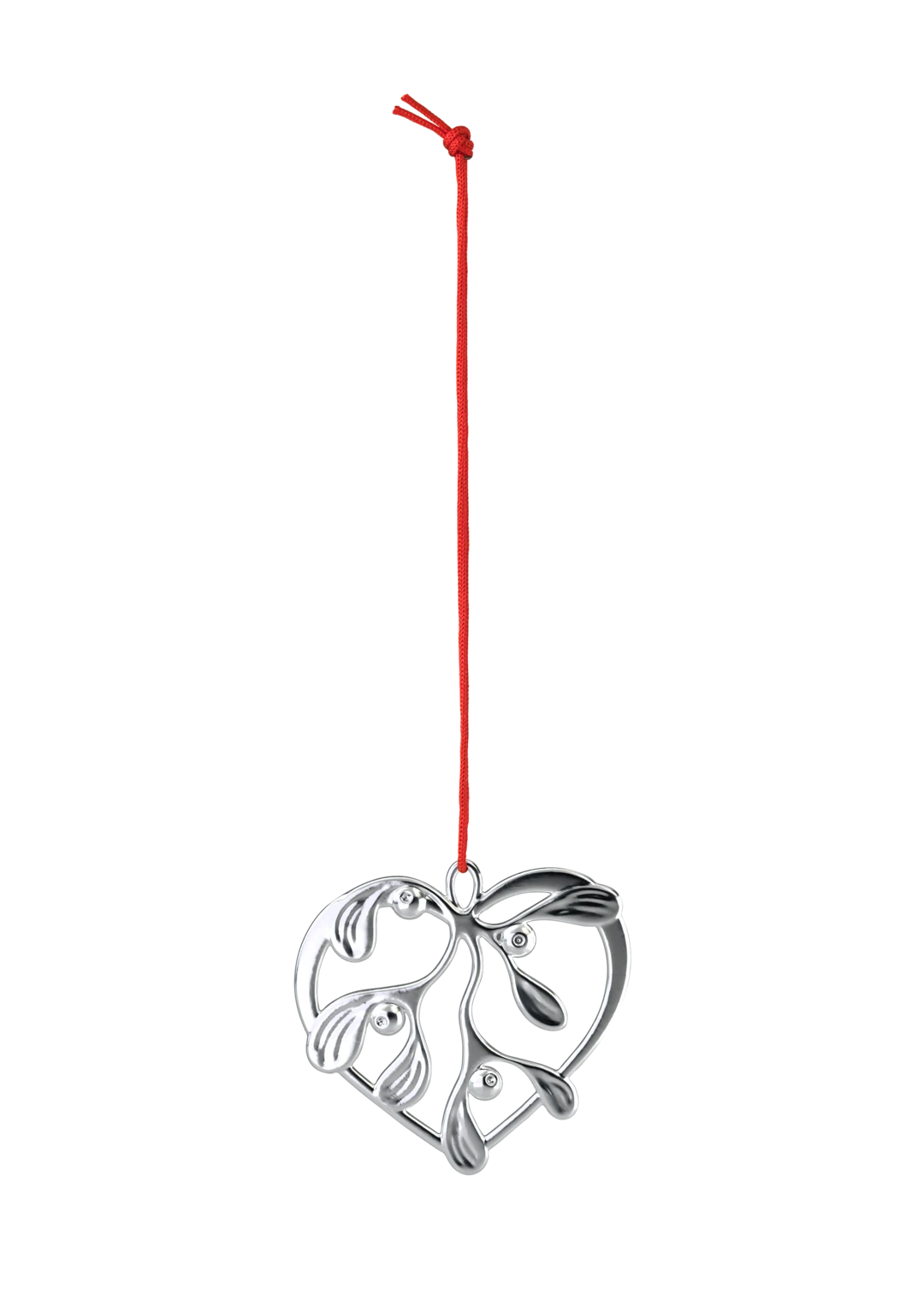 Under the Mistletoe H6 cm / 2.4 in silver plated