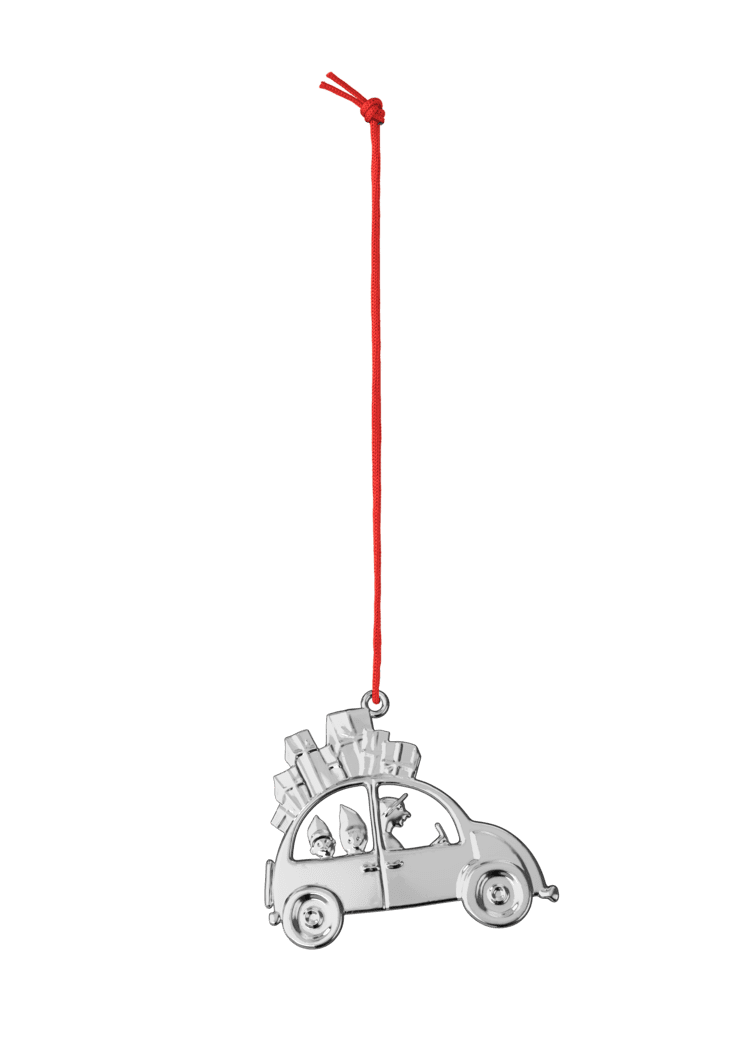 Karen Blixen Christmas Car H6.5 cm - Silver