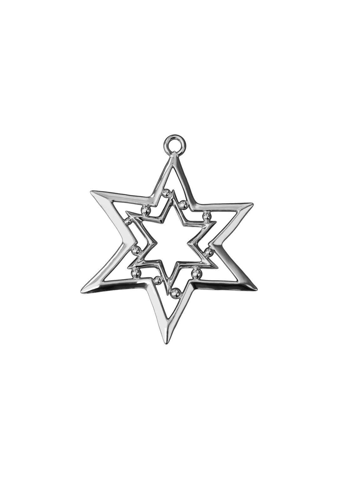 Karen Blixen Trundle Star H8 cm - Silver