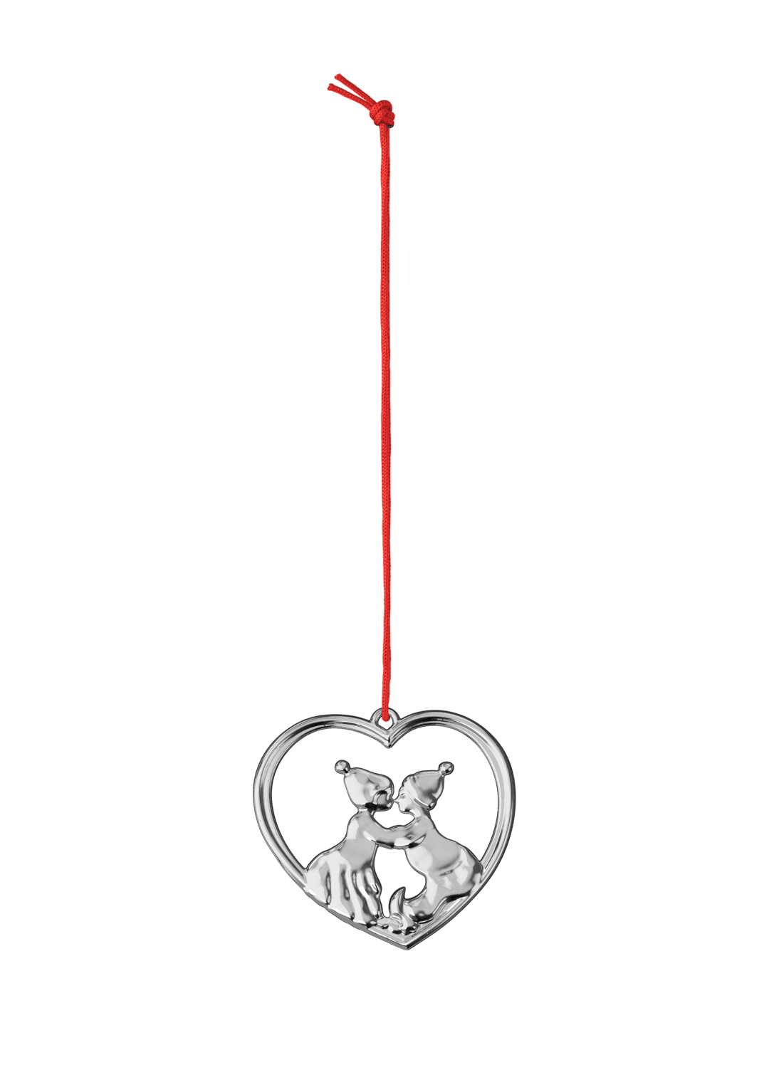 Karen Blixen Kissing Elves H6.5 cm - Silver