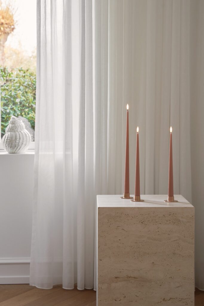 LED taper candles 2 pcs. 40cm 10-Silky