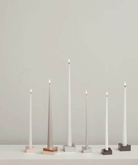 STOFF Nagel Reflect Candle Holder, Small, Chrome