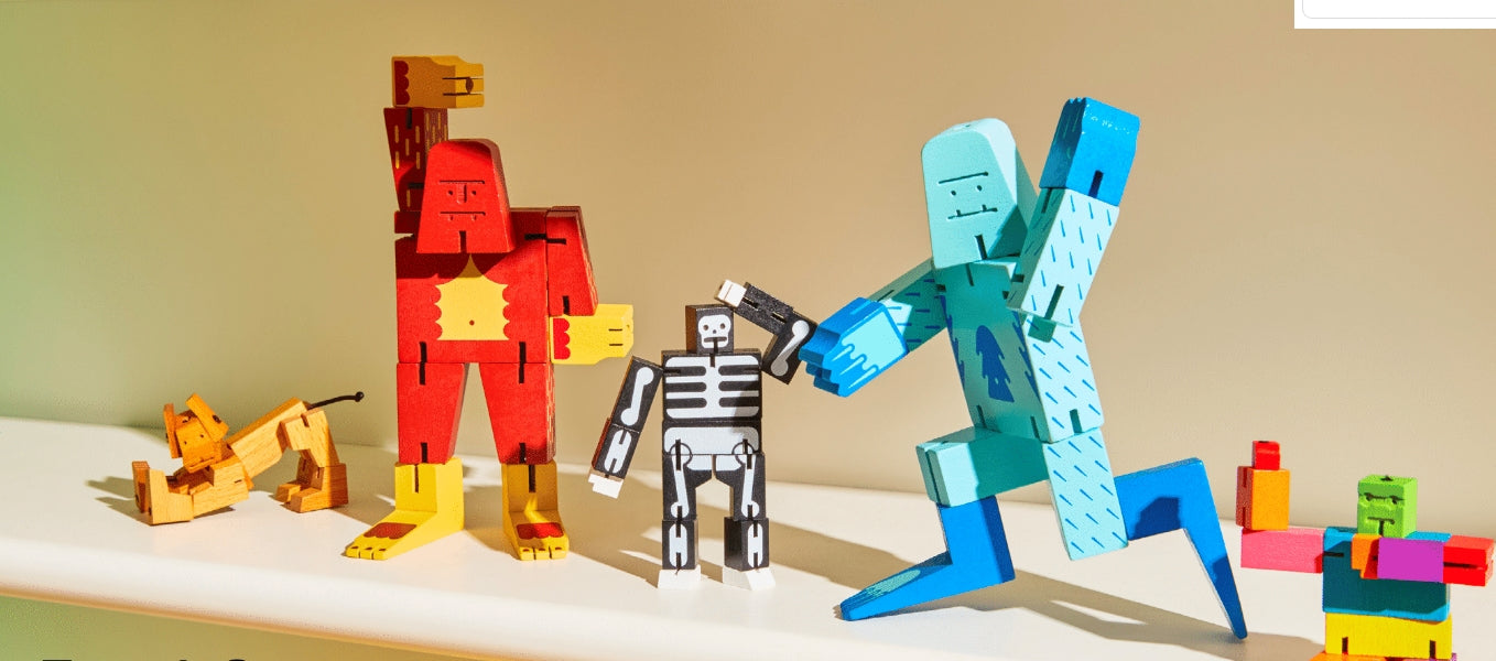 Small Cubebot® Cryptoids Sasquatch Red