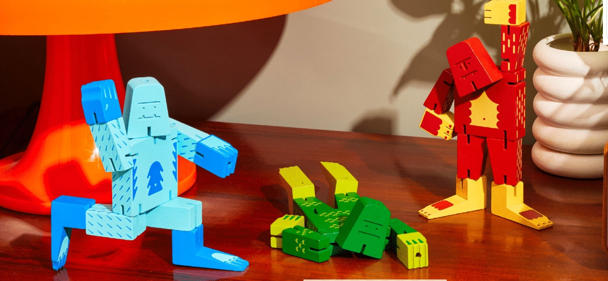 Small Cubebot® Cryptoids Sasquatch Red