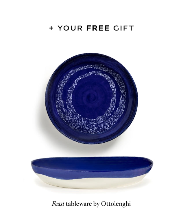 Set White/dark Blue Feast