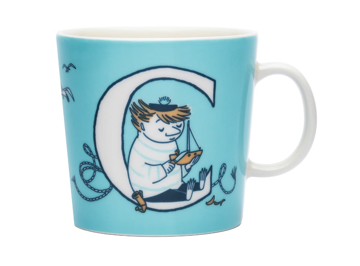 Moomin mug 0,4L  13.5oz ABC Letter  C