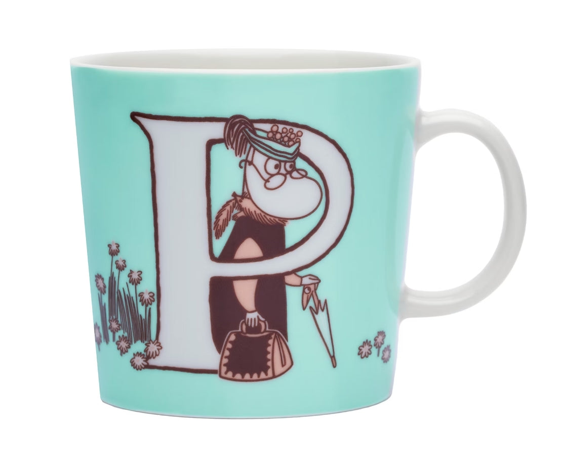 Moomin mug 0,4L  13.5oz ABC Letter P