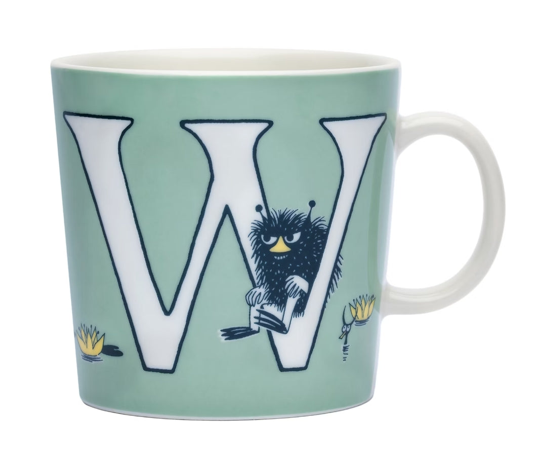 Moomin mug 0,4L  13.5oz ABC Letter W