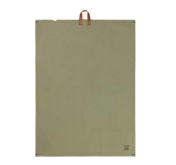 Juna RAW Tea Towel, Dusty Green 2 Pcs