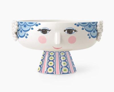 Eva Bowl on Stand - Ø9.4" blue