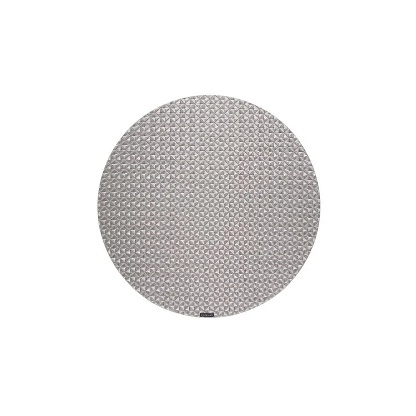 Origami Round Placemat Gunmetal