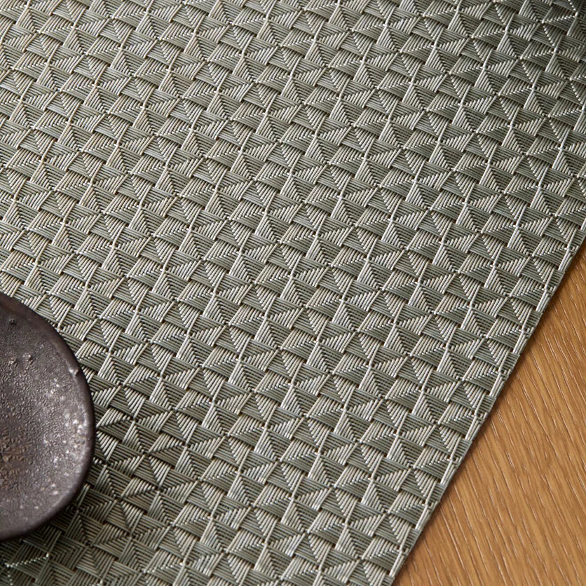 Origami Rectangular Placemat Gunmetal
