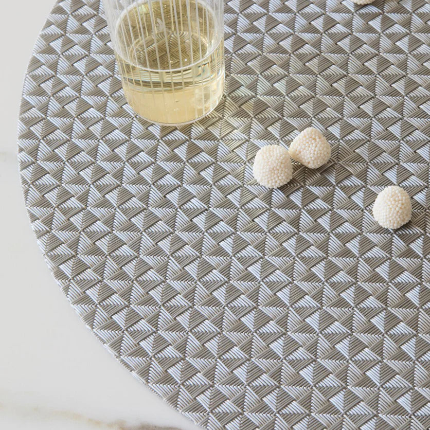 Origami Rectangular Placemat Gunmetal