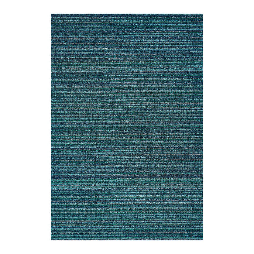 Skinny Stripe Shag Mats - Turquoise