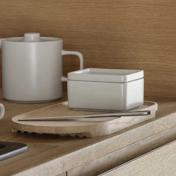 PILAR Butter dish - color Moonbeam