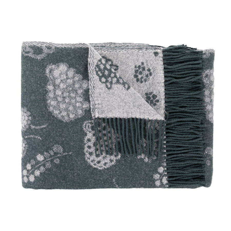 Blanket wool  130x170 cm - Ram PÄSSIT KEDOLLA GREEN Rams in a Field, green