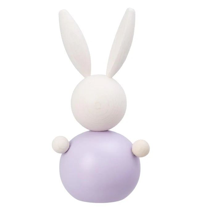PUPUJUSSI Rabbit wooden figurine, lavender — Studio Pazo
