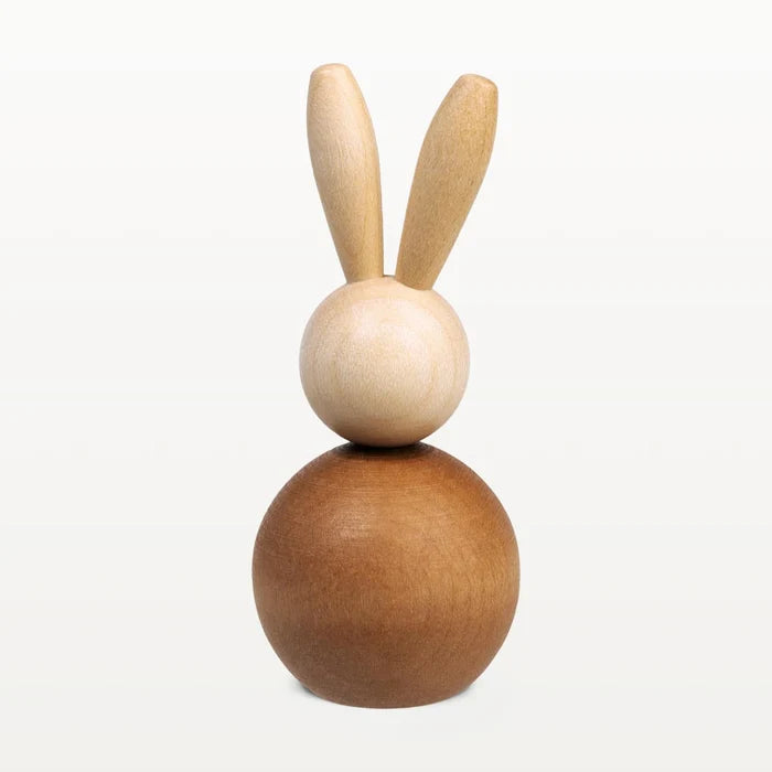 Quantity6 Hare sculpture, 9,5 cm, light brown
